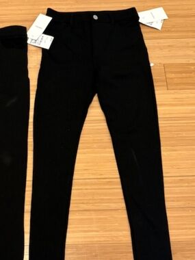 Nordstrom Girls Black Knit Pull-On Pants Size 10 16 NWT Stretch School Uniform